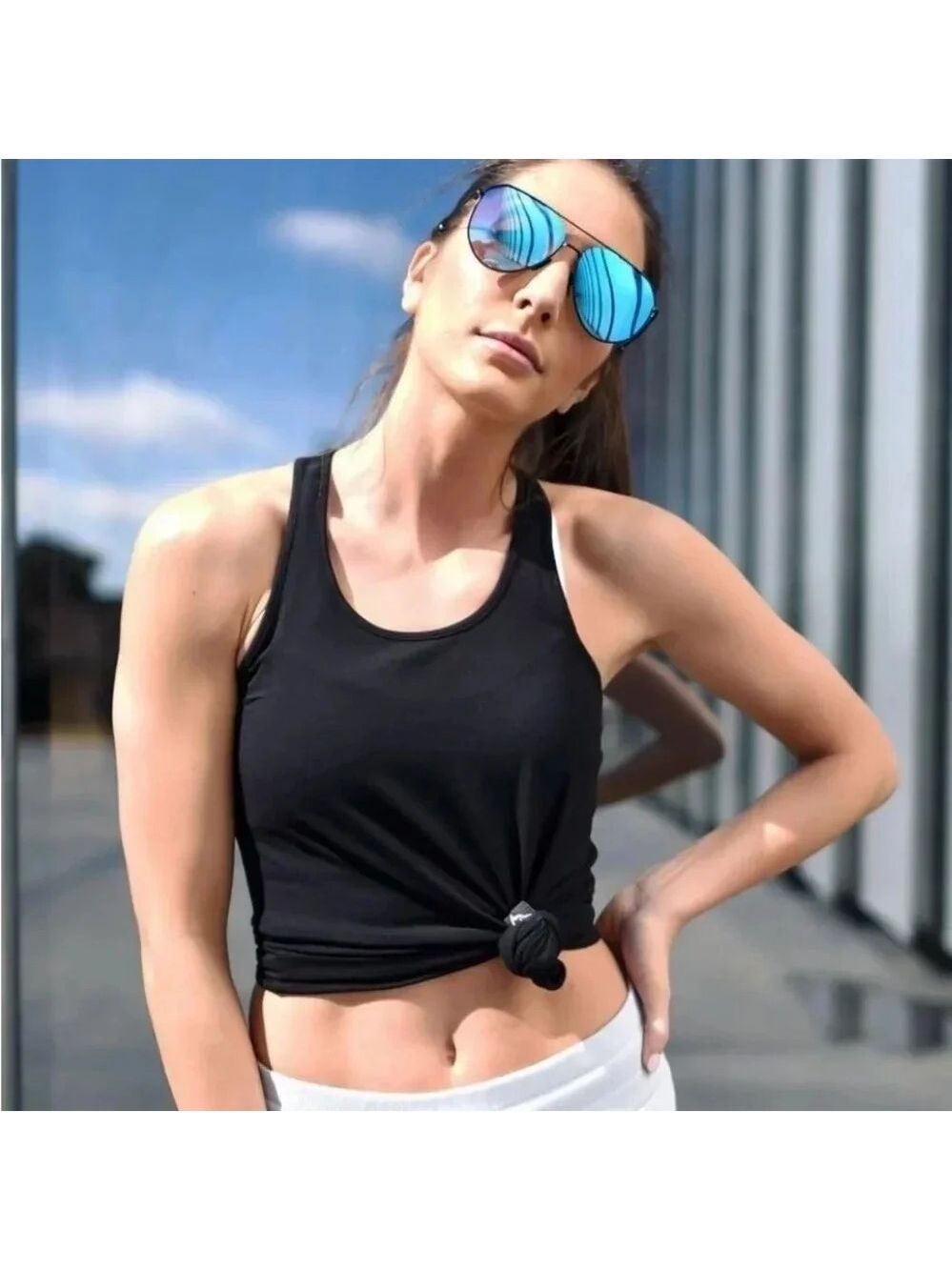 Rokwolf Pima Cotton Tank Top Gray Women's